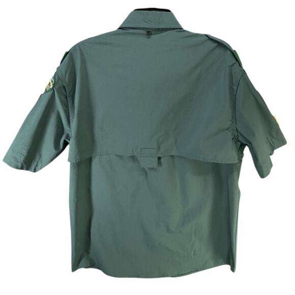 Boy Scouts of America BSA Venturing Shirt M Green Sewn Patches Explorer Summit - Picture 4 of 14